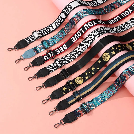 Colored Nylon Wide Bag Strap