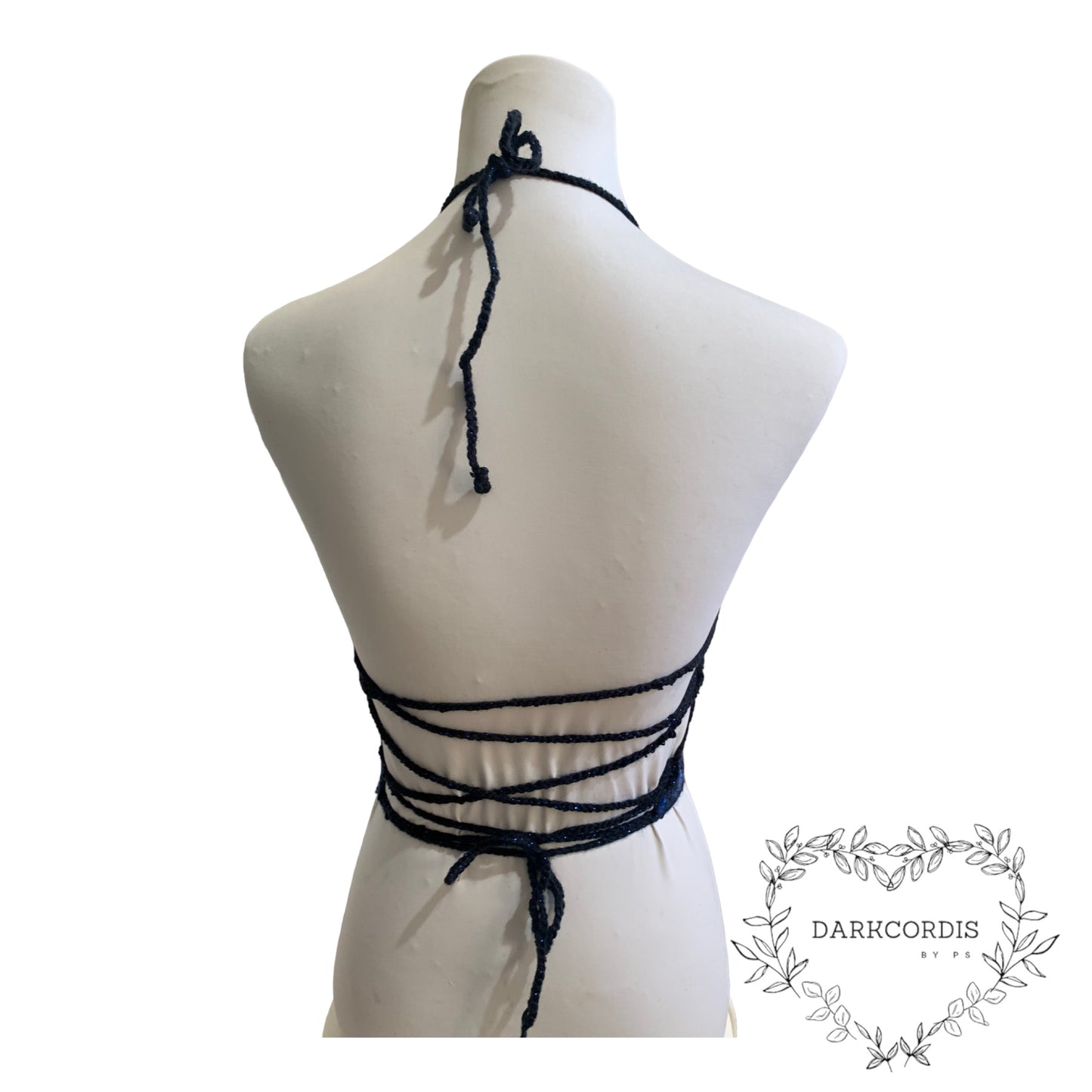 crop top crochet  electry blue