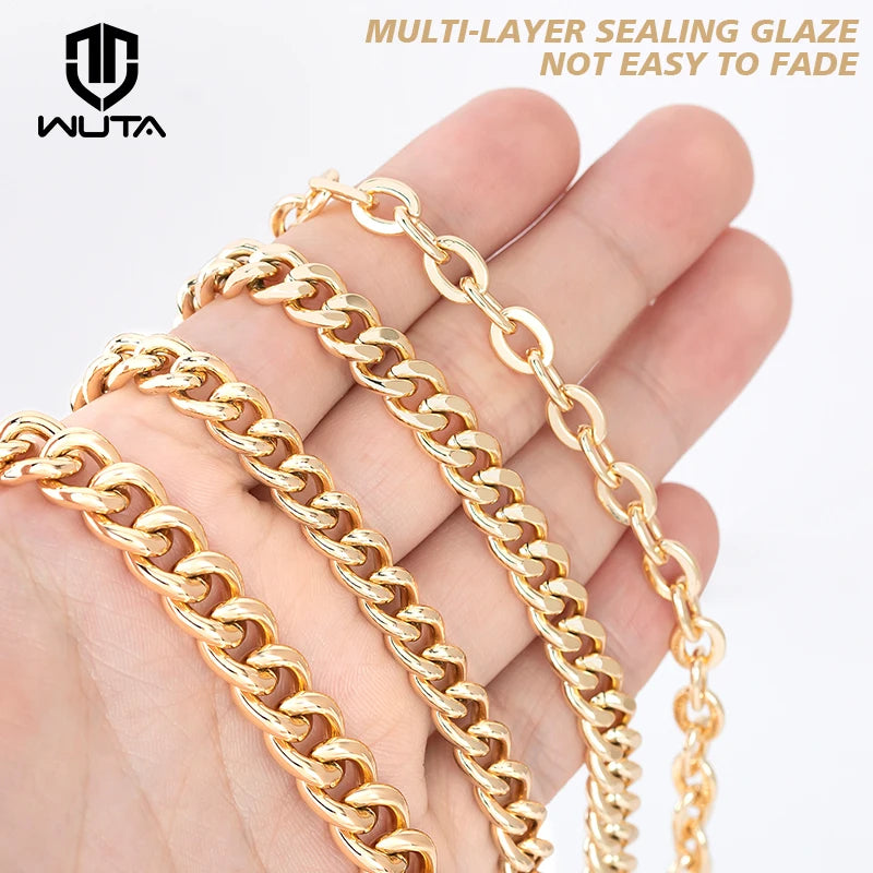 WUTA Handbag Metal Wallet Chain Strap
