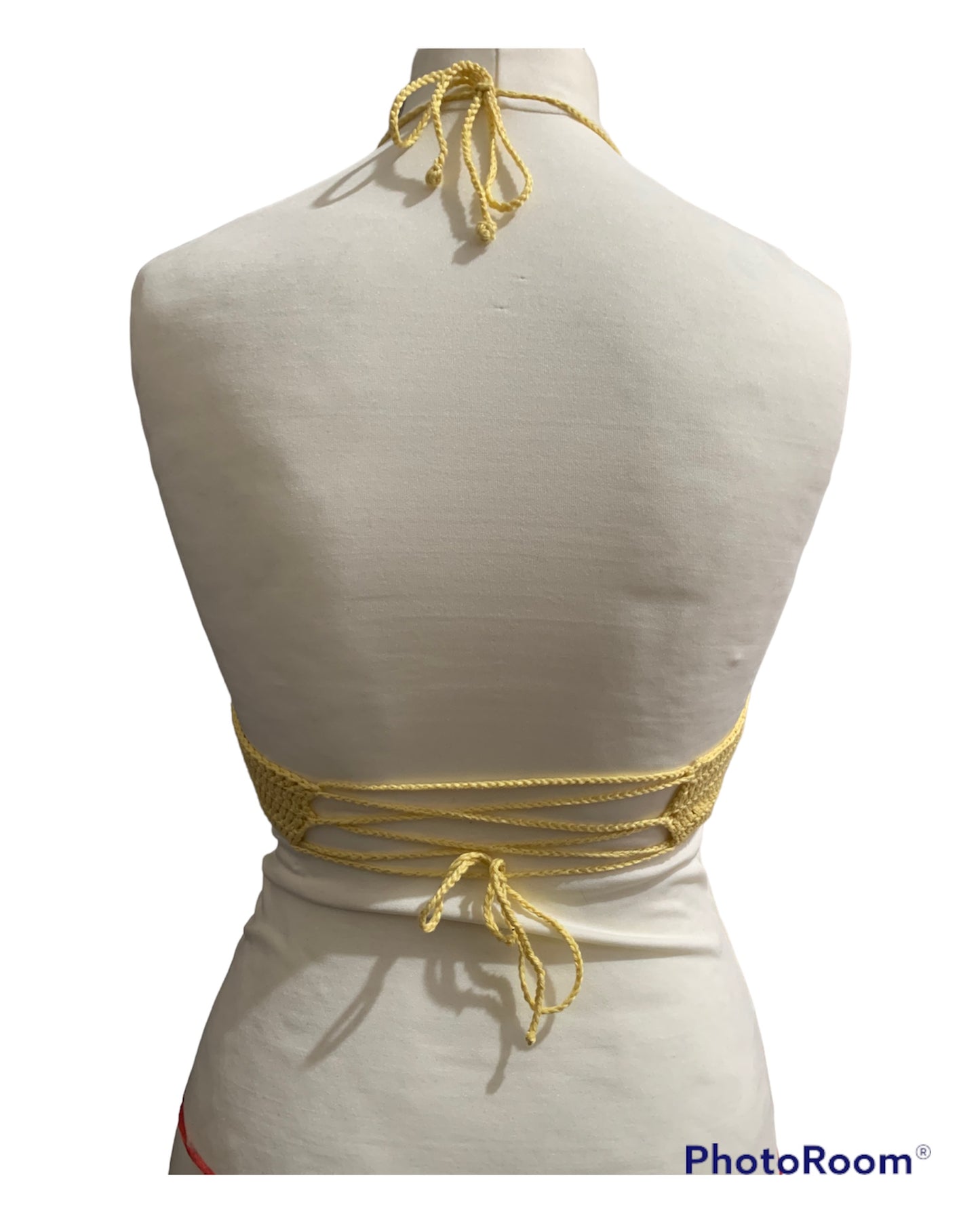 Crop top yellow Flower