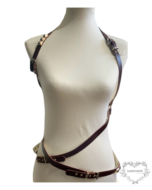 Harness wine leather