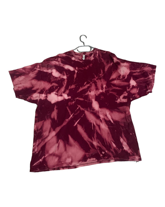 Wine tie dye shirt